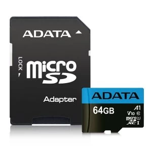 Image of ADATA Premier 64GB MicroSDXC Memory Card