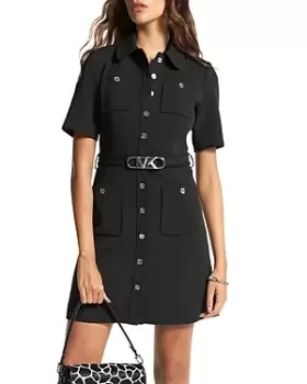 Image of Michael Kors Belted Utility Dress