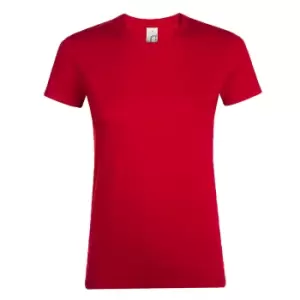 Image of SOLS Womens/Ladies Regent Short Sleeve T-Shirt (XXL) (Red)