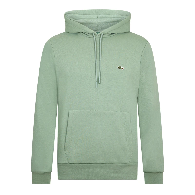 Image of Lacoste Mens Pull Over Hoodie Green S86 male S