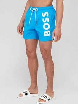 Image of BOSS Octopus Swim Shorts - Blue Size S, Men