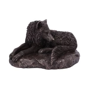 Image of Guardian Of The North Bronze Wolf Figurine