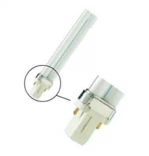 Image of Crompton Lamps CFL PLS 5W 2-Pin Single Turn Cool White Frosted S-Type