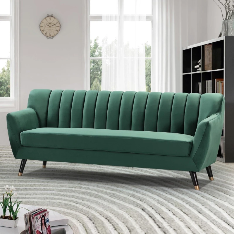 Image of Artemis Home Morgan 3 Seat Sofa in Green Green Unisex