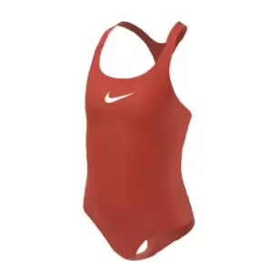 Image of Nike Swoosh Swimsuit Junior Girls - Red