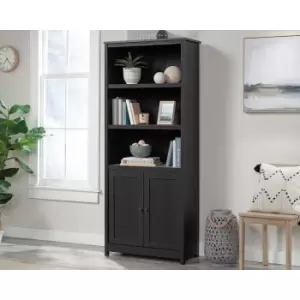 Image of Teknik Shaker Style Bookcase With Doors Raven Oak