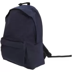 Image of Bagbase Maxi Fashion Backpack / Rucksack / Bag (22 Litres) (Pack of 2) (One Size) (French Navy) - French Navy