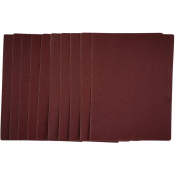 Image of 1/4 Sanding Sheets, 115 x 150mm, 120 Grit (Pack of 10) [54733] - Draper