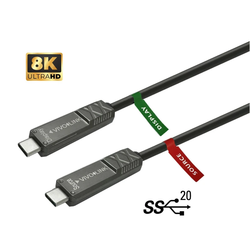 Image of Vivolink PROUSBCMM10OP USB cable USB 3.2 Gen 2 (3.1 Gen 2) 10 m USB C