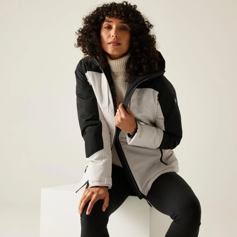 Image of Womens waterproof jacket Regatta Maldeine Beige Female 48