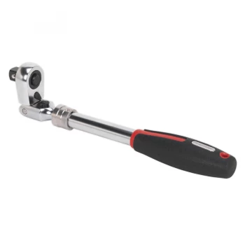 Image of SEALEY AK8984 Ratchet Wrench 1/2"Sq Drive FlexiHead Extendable Platinum Series