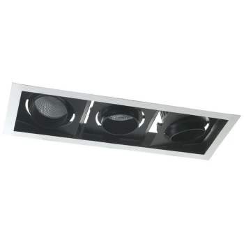 Image of Fan Europe Lighting - Fan Europe APOLLO LED 3 Light Recessed Adjustable Downlight Black 10800lm 3000K 51.3x18.8x12cm