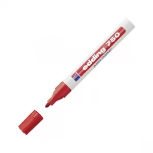 Image of Edding 750 Paint Marker 4-750-1-3002 Line Width 2 to 4mm Red