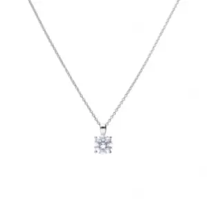 Image of 4 Claw Cubic Zirconia Solitaire 2ct Pendant P4920