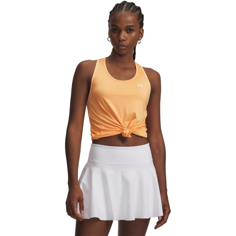 Image of Under Armour Knockout Tank Top Womens Orange/White female 10 (S)