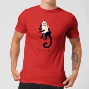 Image of Friends Marcel The Monkey Mens T-Shirt - Red - XS - Red