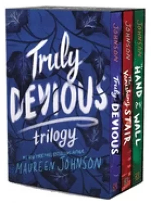 Image of truly devious 3 book box set truly devious vanishing stair and hand on the