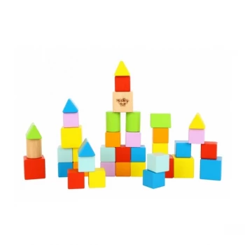 Image of Wooden Builder Blocks - 39 Pieces