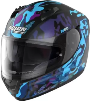 Image of Nolan N60-6 Foxtrot Helmet, black-blue, Size S, black-blue, Size S