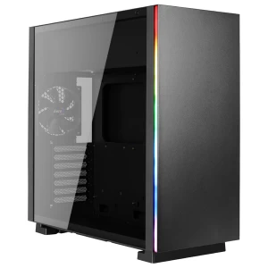 Image of Aerocool Glo RGB Mid-Tower Case - Black Tempered Glass