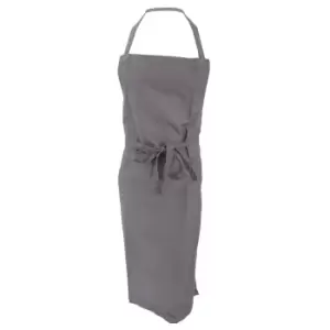 Image of Jassz Bistro Bib Apron / Hospitality & Catering (Pack of 2) (One Size) (Grey)