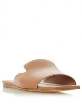 Image of Dune London Liase Slipper Cut Sliders - Caramel