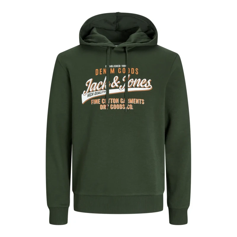 Image of Jack & Jones JJELOGO mens Sweatshirt in Green