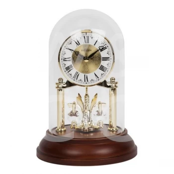 Image of Rhythm Wooden Anniversary Clock - Crystals From Swarovski