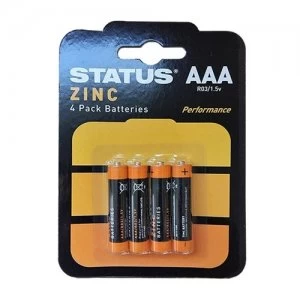 Image of Status AAA Zinc Batteries - 4 Pack