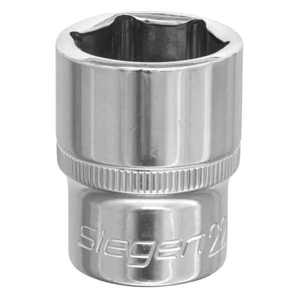 Image of Genuine SEALEY S0659 WallDrive® Socket 22mm 1/2Sq Drive
