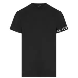 Image of DSQUARED2 Boy'S Icon Arm t Shirt - Black
