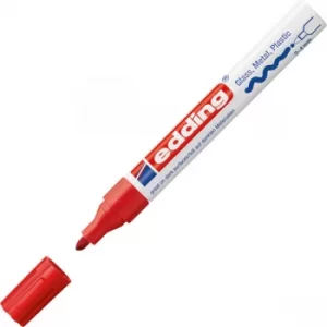 Image of Edding Bullet Tip Heat Resistant Paint Marker CR E-750 4-750-9-002 Red
