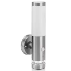 Image of Auraglow Buckelbury Stainless Steel Dual Function PIR Motion Sensor Wall Light (Fitting only)