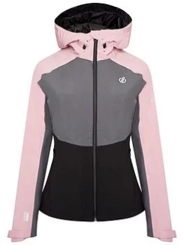 Image of Dare 2b Laura Whitmore Compete II Waterproof Padded Jacket - Pink/Black, Size 20, Women