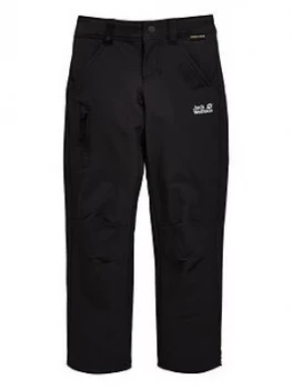 Image of Jack Wolfskin Boys Activate Pants - Black, Size 9-10 Years