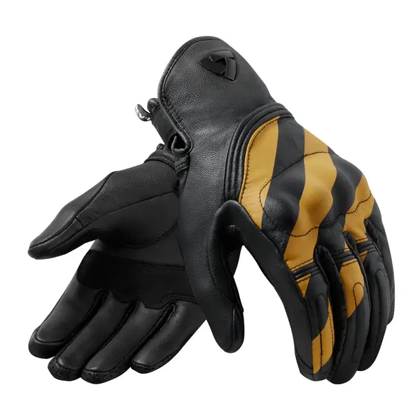 Image of REV'IT! Gloves Redhill Black Ocher Yellow Size S