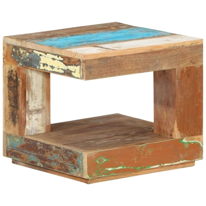 Image of VIDAXL Coffee Table 45x45x40cm Solid Wood Reclaimed Vidaxl 8720286668689