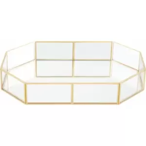 Image of Vintage Glass Octagonal Jewellery Tray - Premier Housewares