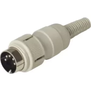 Image of Hirschmann 930 964-517-1 DIN connector Plug, straight Number of pins: 5 Grey