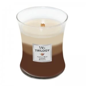 Image of WoodWick Vanilla Bean Medium Jar Candle 275g