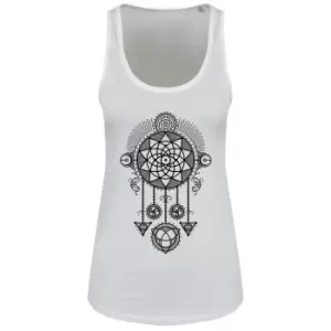 Image of Unorthodox Collective Womens/Ladies Mystical Dreamcatcher Vest Top (S) (White)