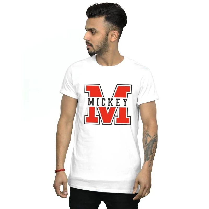 Image of Disney Men Mickey Mouse M T-Shirt in White Size: Small White S Male 5059568255679