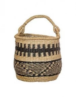 Image of Sass & Belle Sass & Belle Seagrass Round Basket With Handle