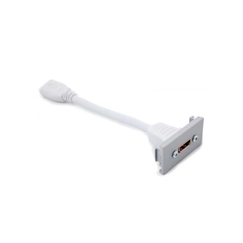 Image of FDL HDMI EUROMOD 50 x 25mm SKT TO HDMI SKT ON FLY LEAD - WHITE