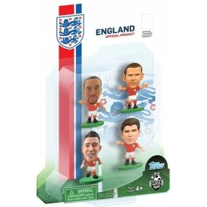 Image of SoccerStarz England 4 Player Blister Pack A Figures