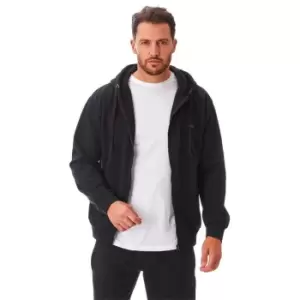 Image of Iron Mountain Zipped Workwear Hoodie Mens - Black
