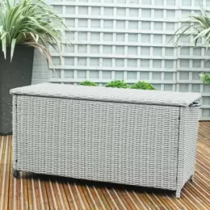 Image of Medium Garden Cushion Box - Stone Grey