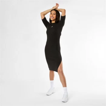 Image of Kangol Midi Dress Ladies - Drk Charcoal