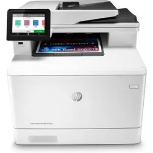 Image of HP Color LaserJet Pro MFP M479dw Print copy scan email Two-sided printing; Scan to email/PDF; 50-sheet ADF