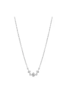Image of Sterling Silver 925 Solitaire Row Necklace